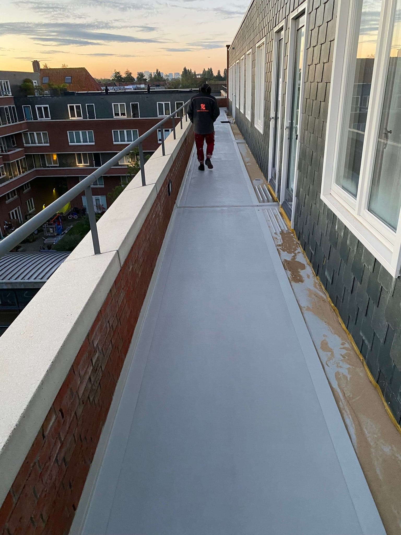 Galerijvloer met een nieuwe coating in Amsterdam
